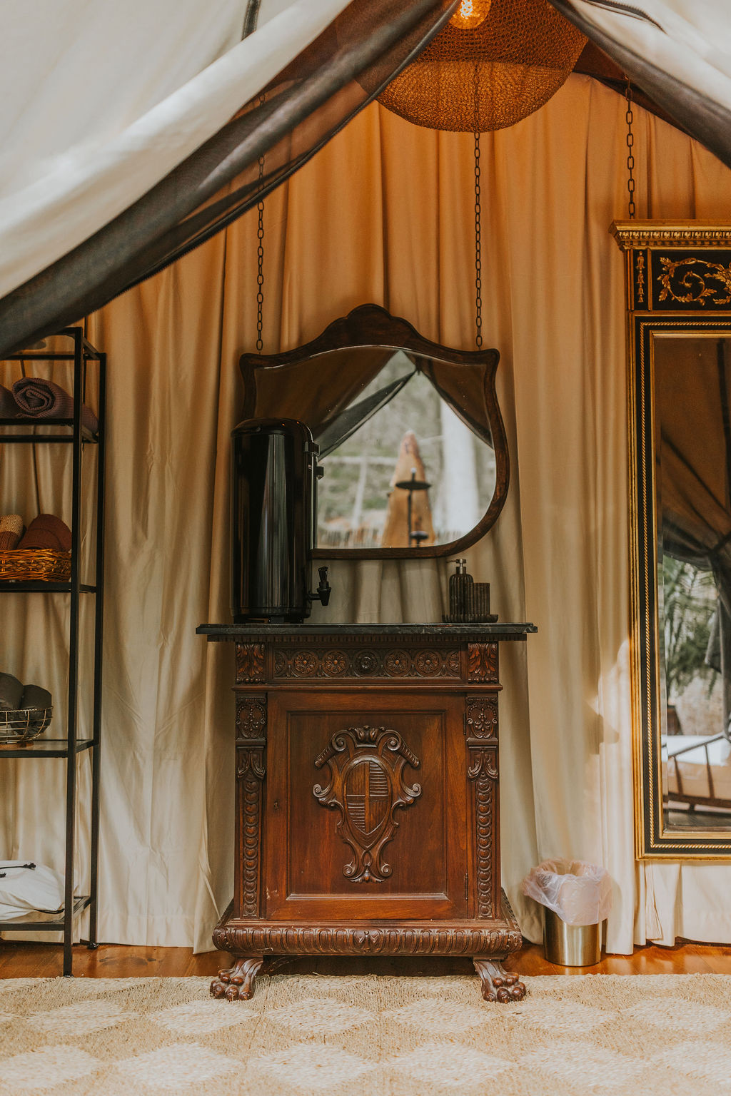 Antique wooden armoire in South Camp