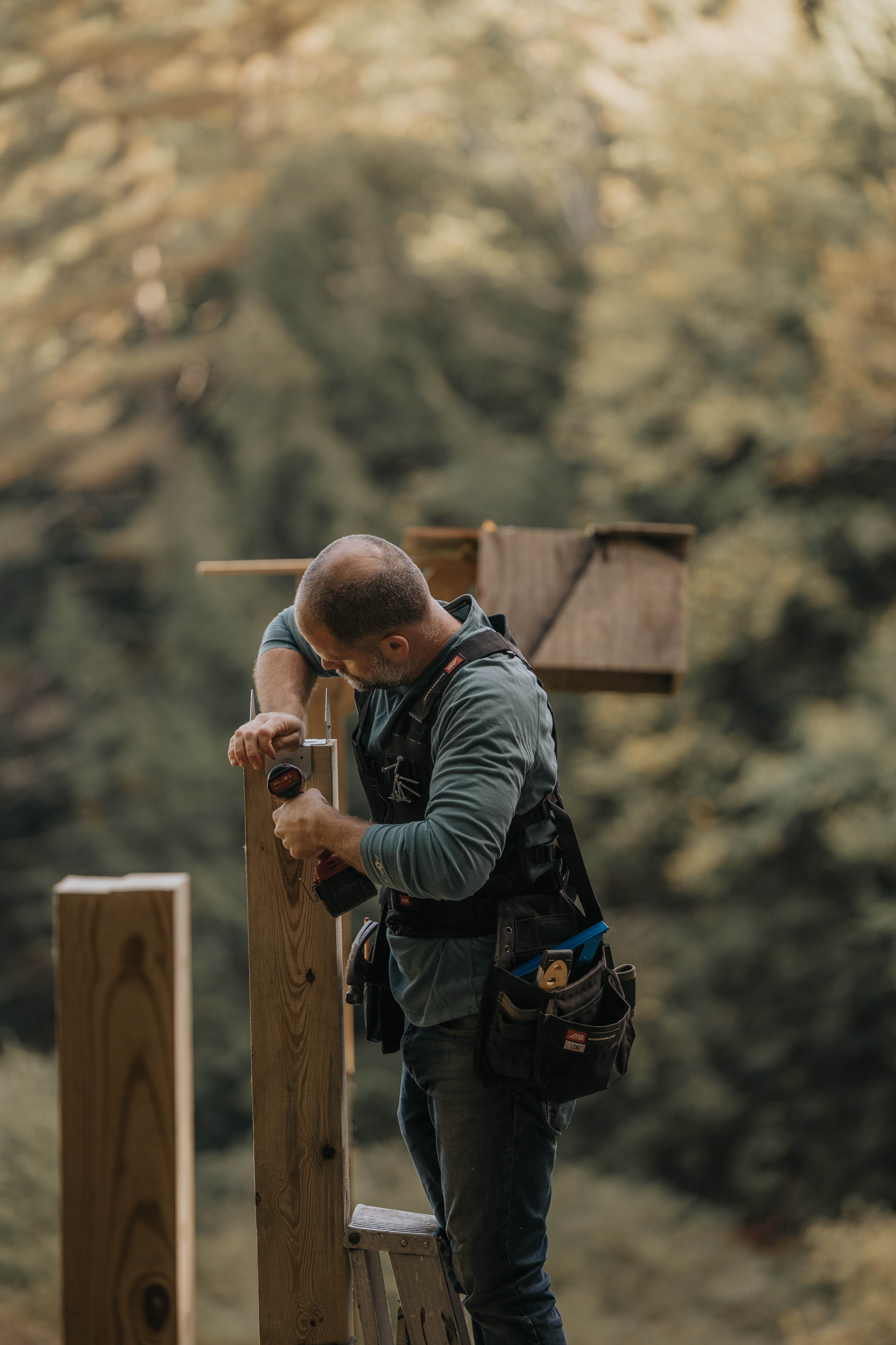 Sam building South Camp