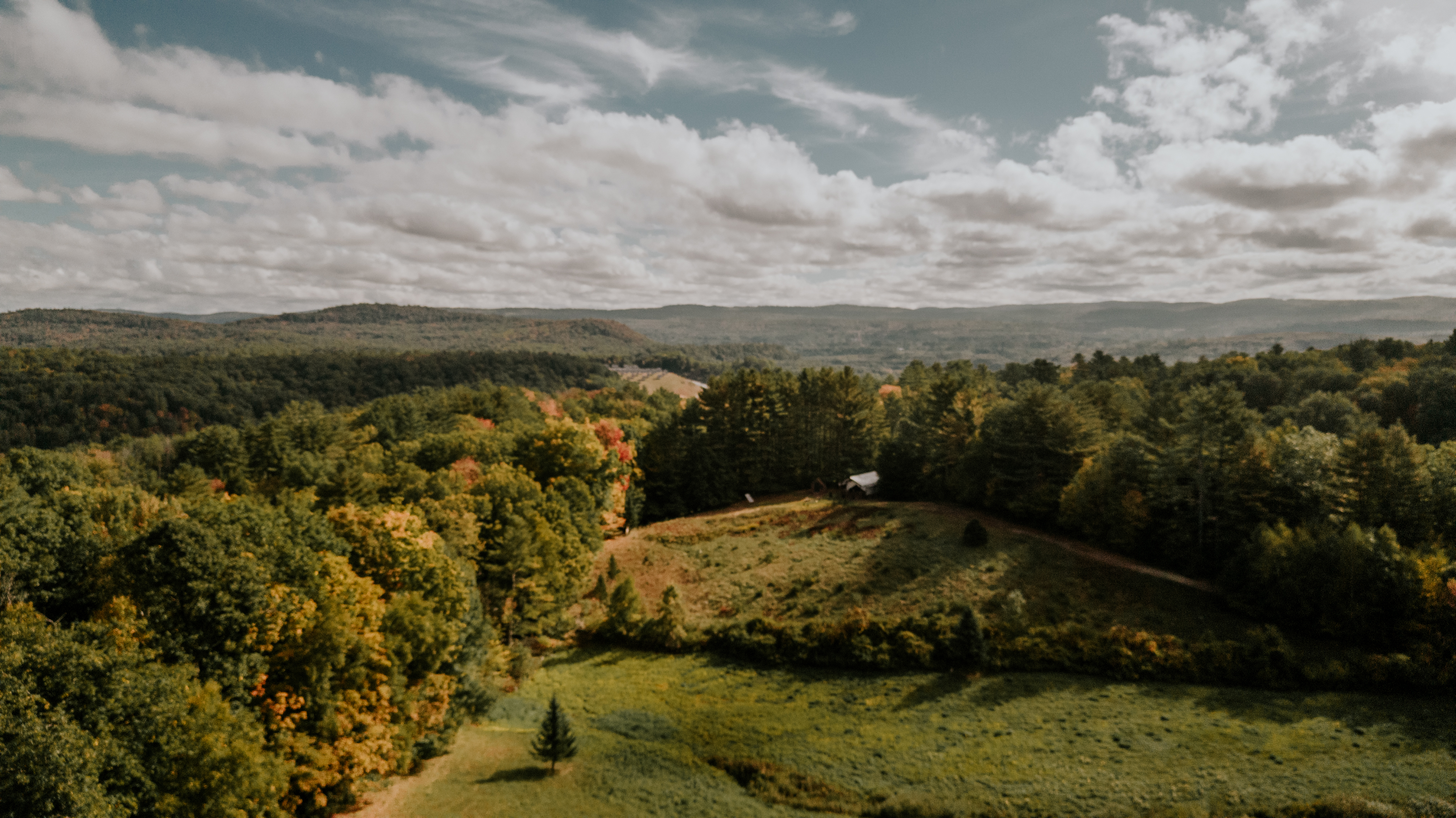Aerial view of Highwood Retreat